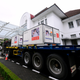 Containers with the coronavirus disease (COVID-19) vaccines from China's Sinovac Biotech Ltd. are seen as they arrive at PT Bio Farma (Persero) in the first shipment to Indonesia in Bandung, West Java province, Indonesia, December 7, 2020.